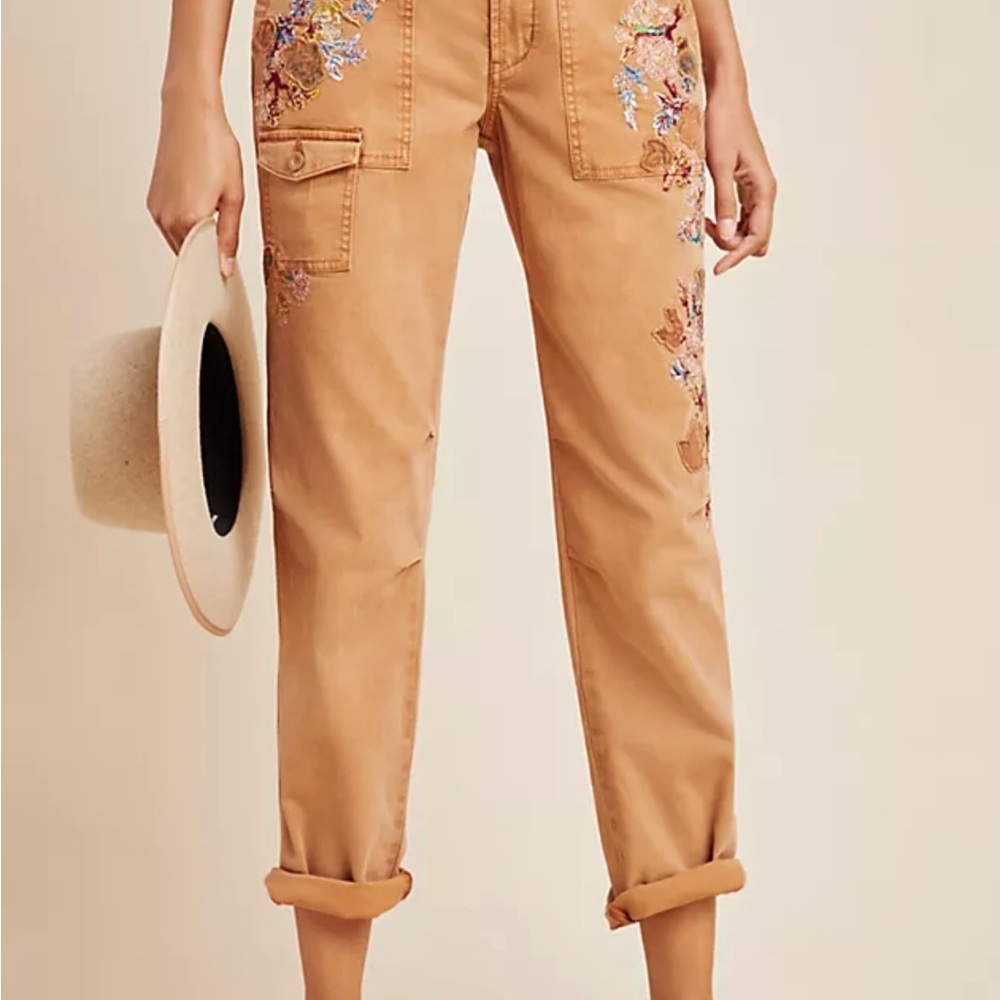 Anthropologie Wanderer Tan Cargo Pants